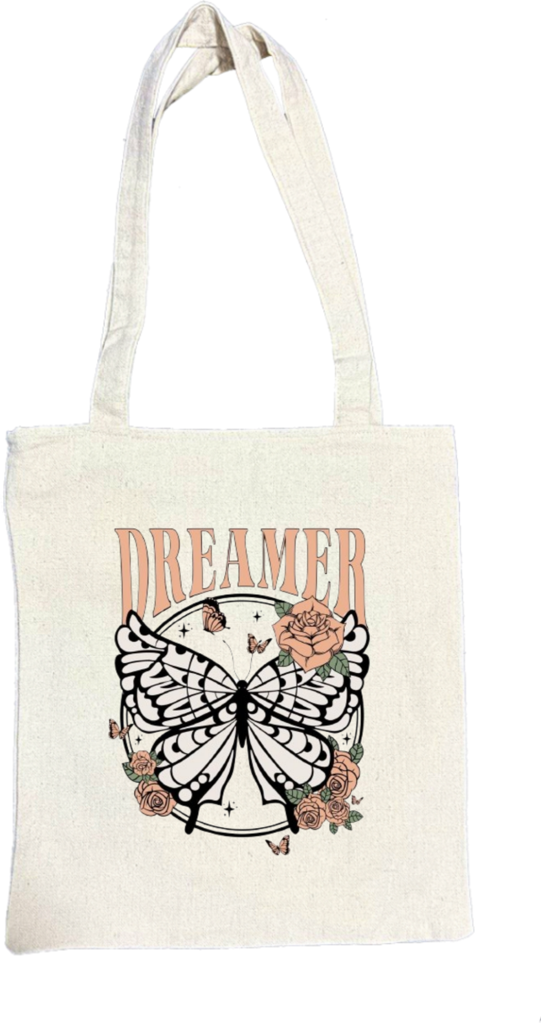 butterflies tote bag Beige 3
