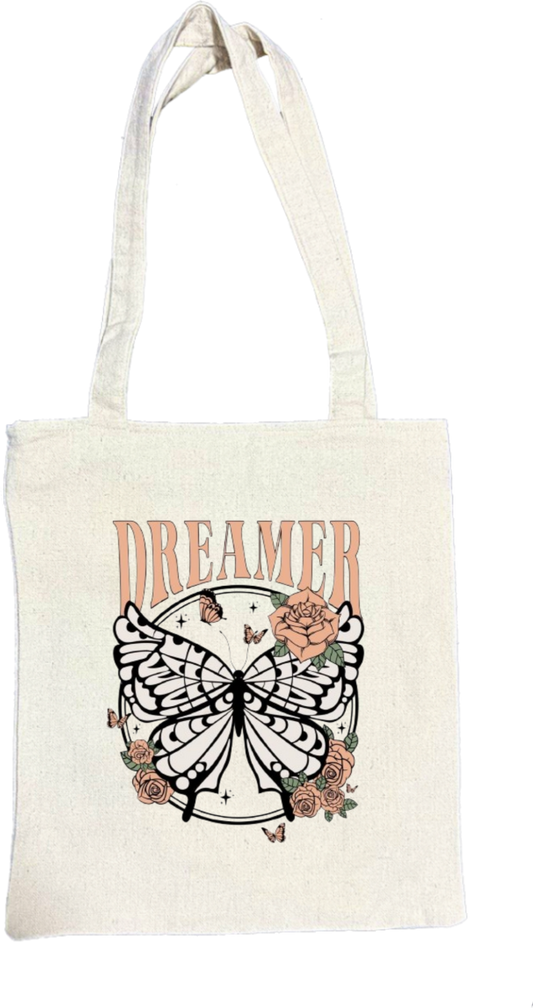 butterflies tote bag Beige 3