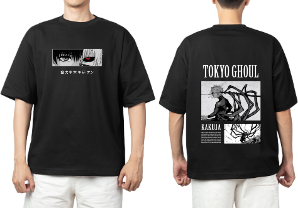 Tokyo ghoul t- shirt One Size Black Back 3