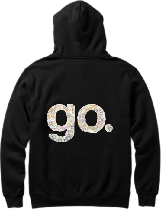 travel travellar Oversize Hoodie Black Back 3
