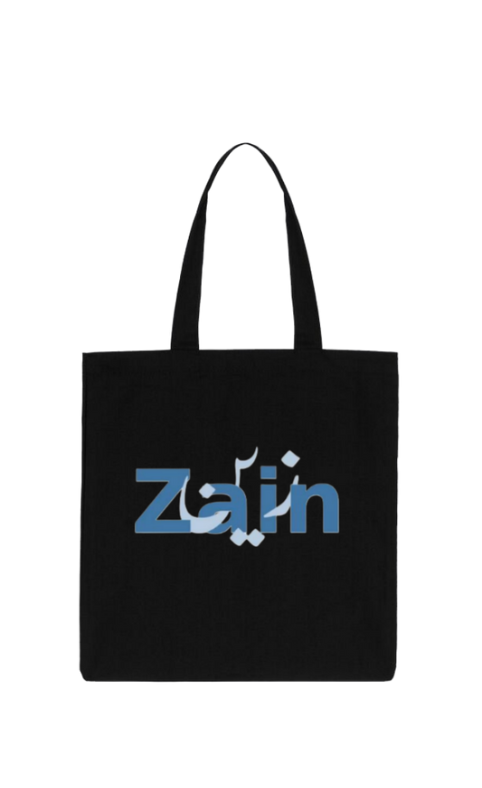 names tote bag Black Zain 3