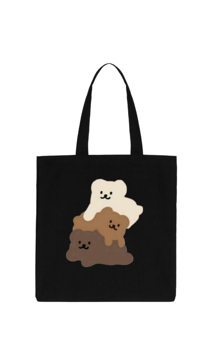 bear tote bag Black 3