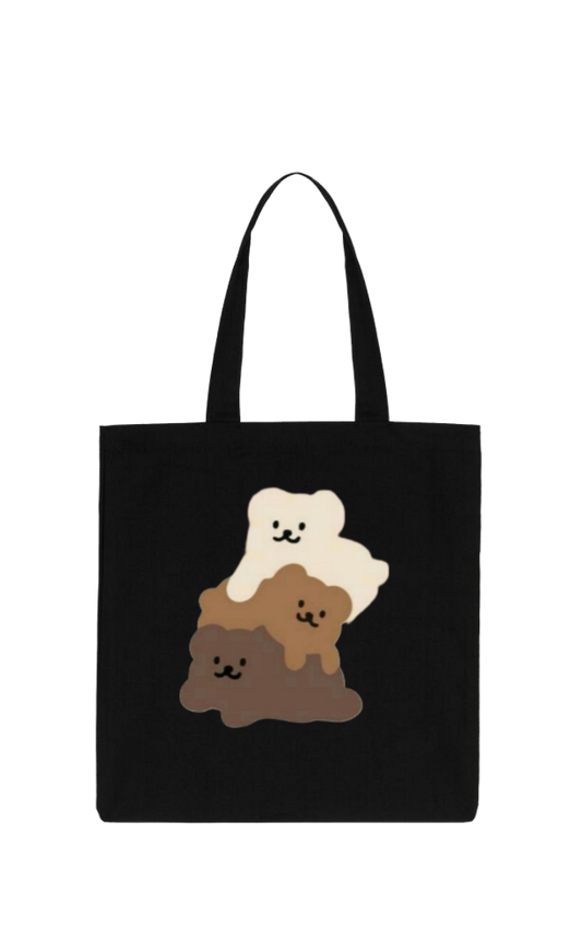 bear tote bag Black 3