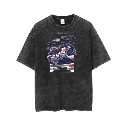 MOTOR CYCLE t- shirt One Size Washed 3
