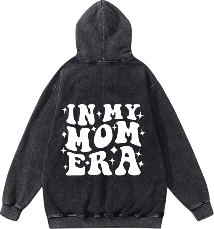 Mom dad parents Oversize Hoodie Washed gray Back 3