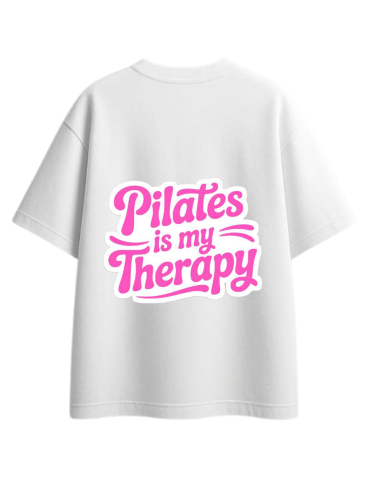 workout gym pilates One Size t- shirt White Back 3