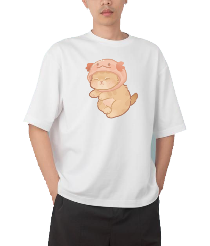 cat One Size t- shirt White 3