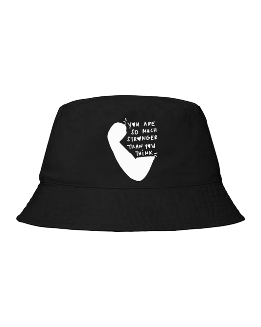 workout gym pilates Bucket hat Fishman hat cap Black 3