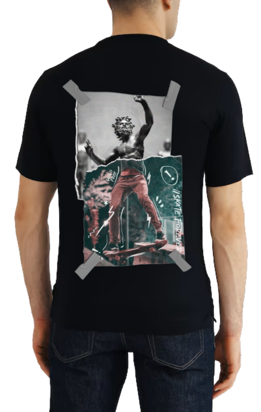 Iskate t- shirt One Size Black back 3
