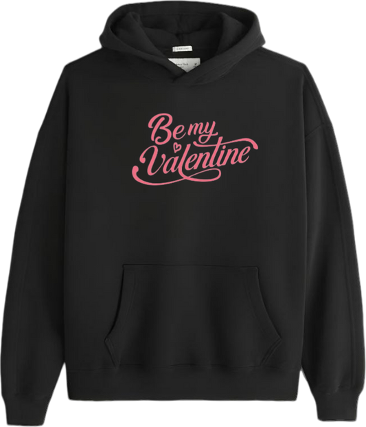 VaIentine coupIe Oversize Hoodie Black 3