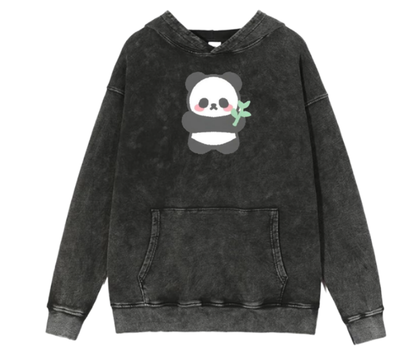 PANDA Oversize Hoodie Washed 3