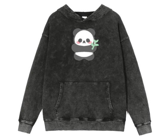 PANDA Oversize Hoodie Washed 3
