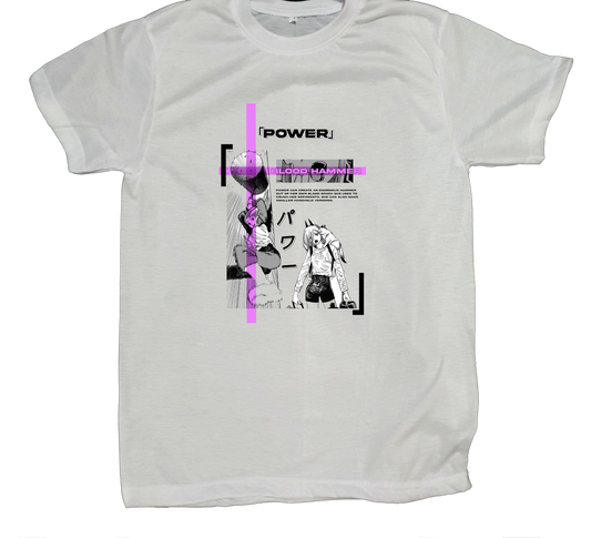 Chainsaw Man t- shirt fat White 3