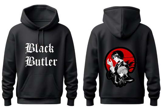 Black Butler One Size hoodie Black Back 3