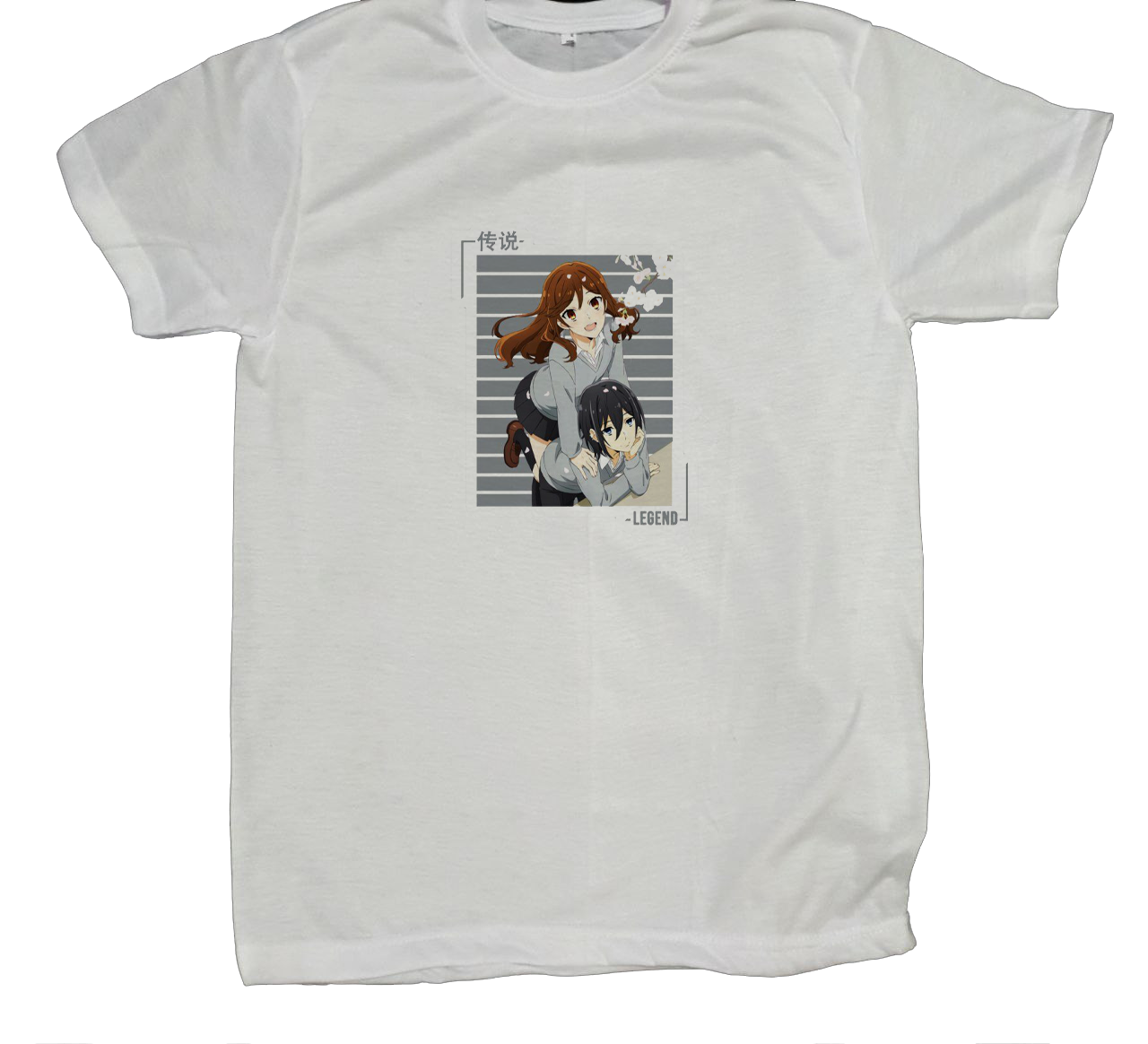 Horimiya t- shirt fat White 3