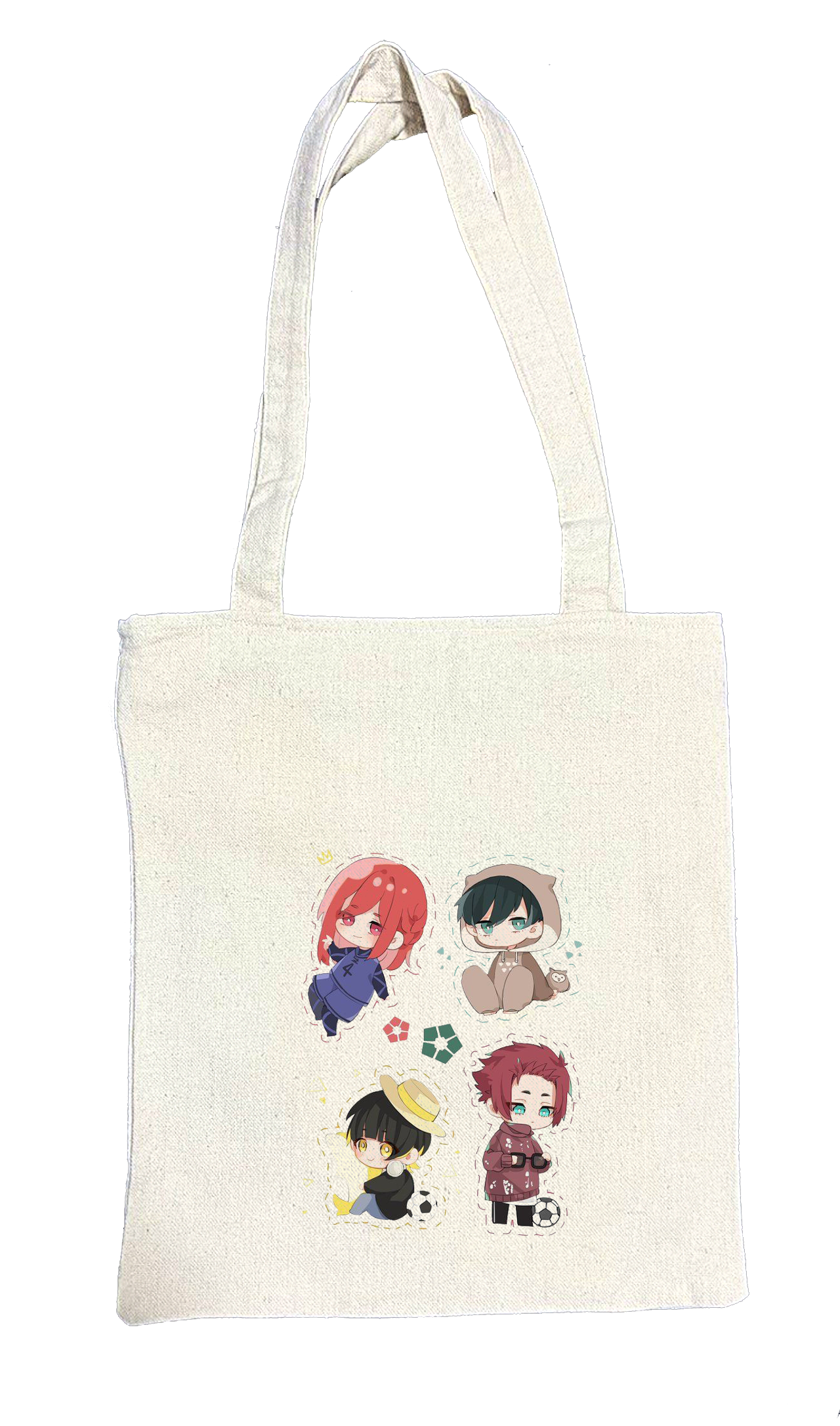 blue lock tote bag beige 3