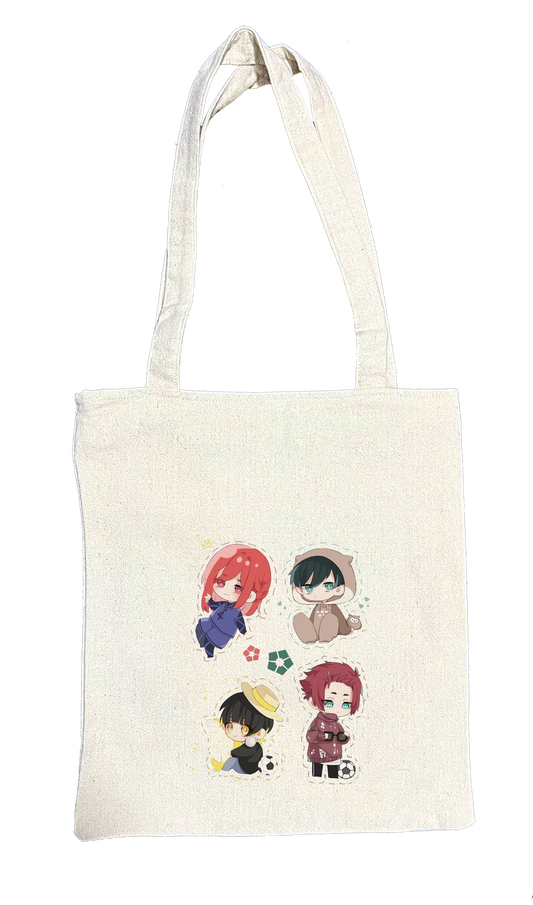 blue lock tote bag beige 3