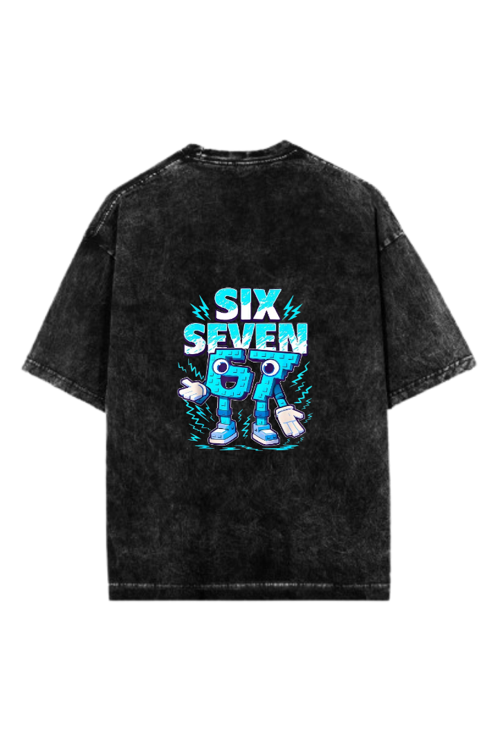 67 designs One Size t- shirt Washed Back 3