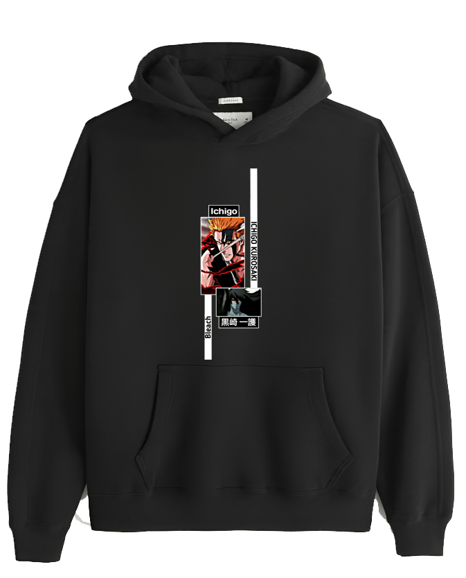 Bleach One Size hoodie Black 3
