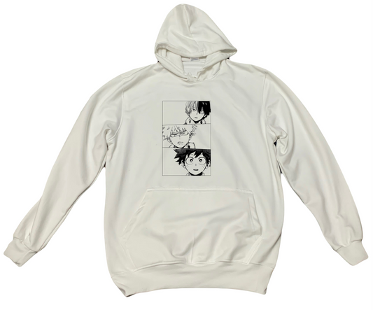 bnha  boku no hero academy One Size hoodie White 3