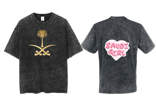 SaudIa Arabia saudi  One Size t- shirt Washed 3