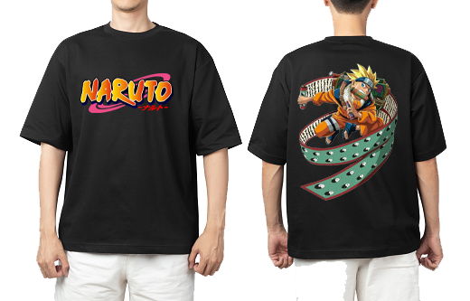 Naruto Shippuden t- shirt One Size Black Back 3