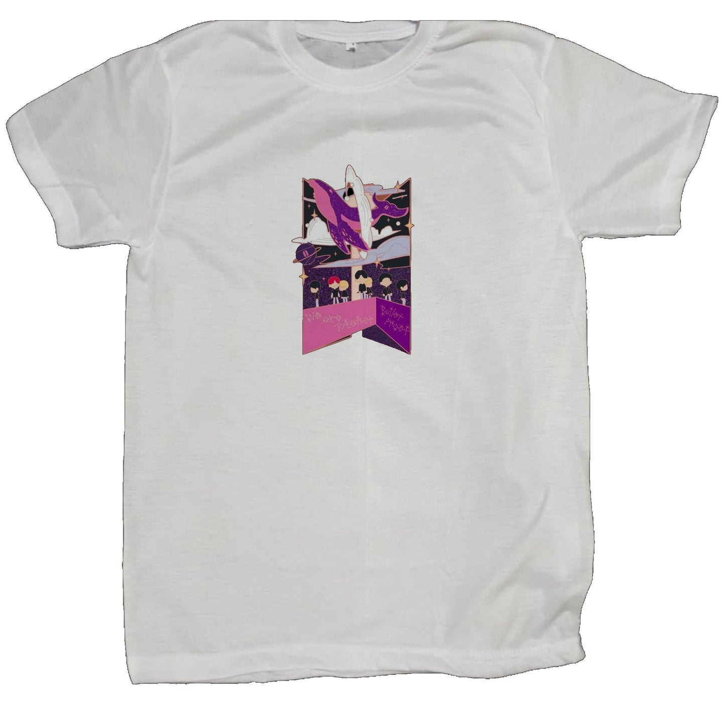 BTS t- shirt fat White 3