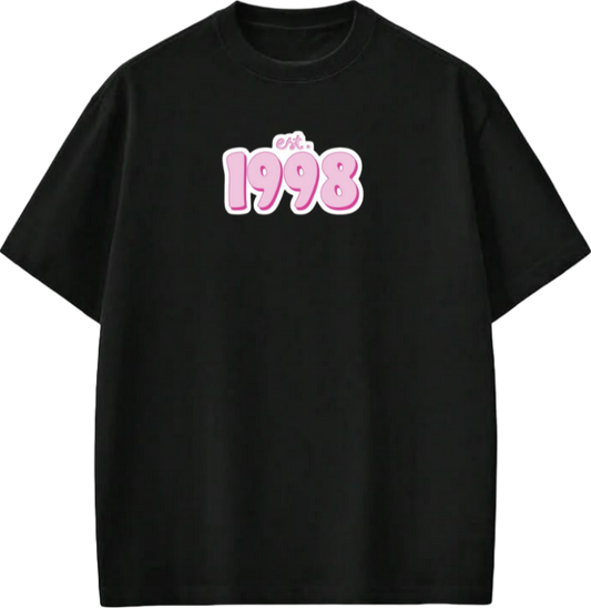 age t- shirt Black  1998