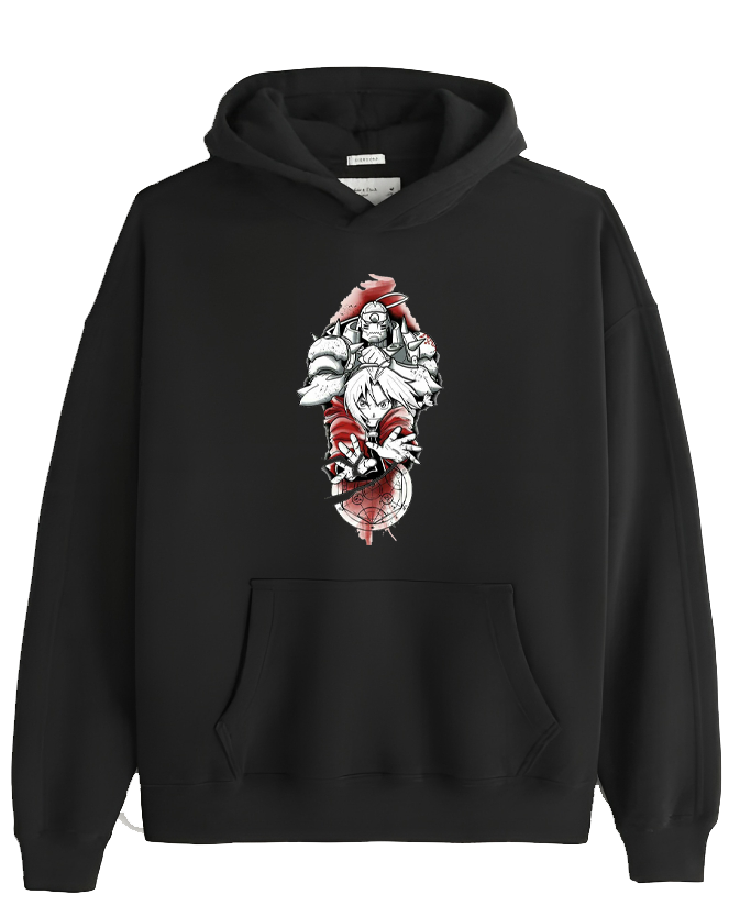 full metal alchamest One Size hoodie Black 3
