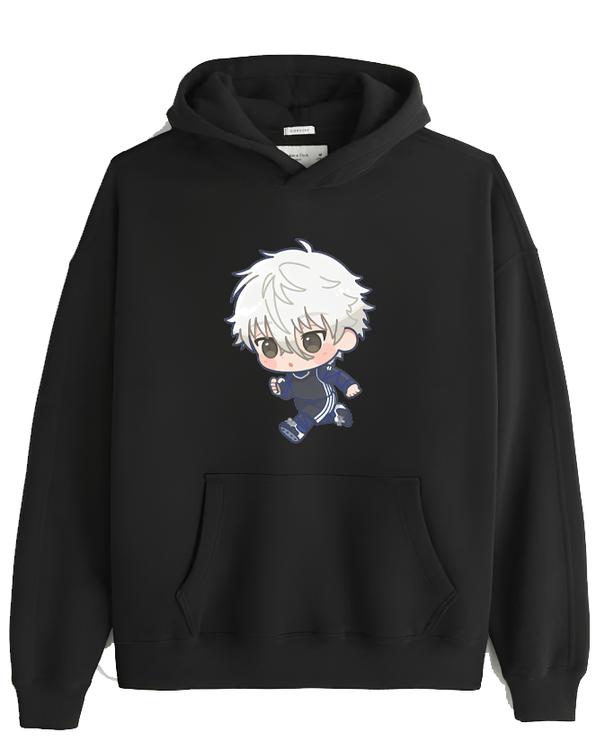 blue lock One Size hoodie Black 3