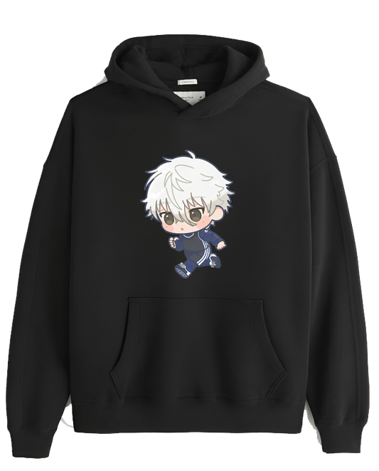 blue lock One Size hoodie Black 3