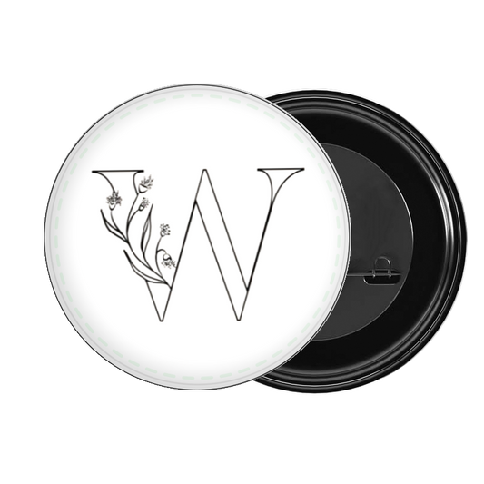 vector letter brooch W 3