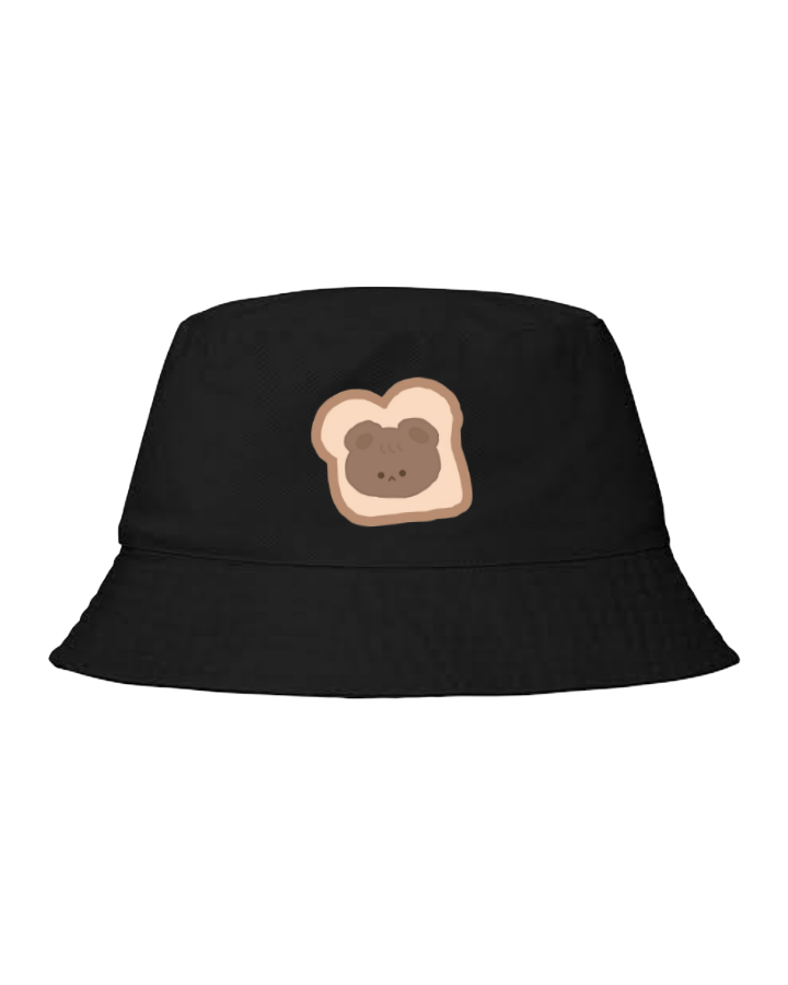 bear Bucket hat Fishman hat cap Black 3