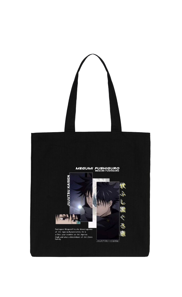 jujutsu kaisen GOJO  tote bag Black 3