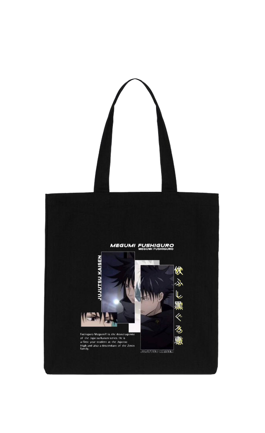 jujutsu kaisen GOJO  tote bag Black 3