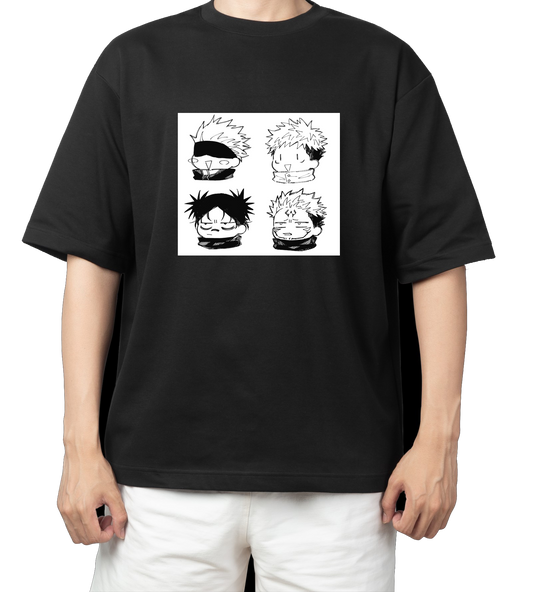 tjujutsu kaisen GOJO Oversize t- shirt Black 3