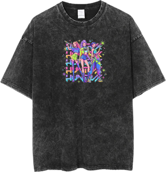Hunterix kpop  t- shirt Washed  3