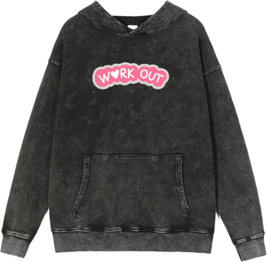 workout gym pilates Oversize Hoodie Washed 3