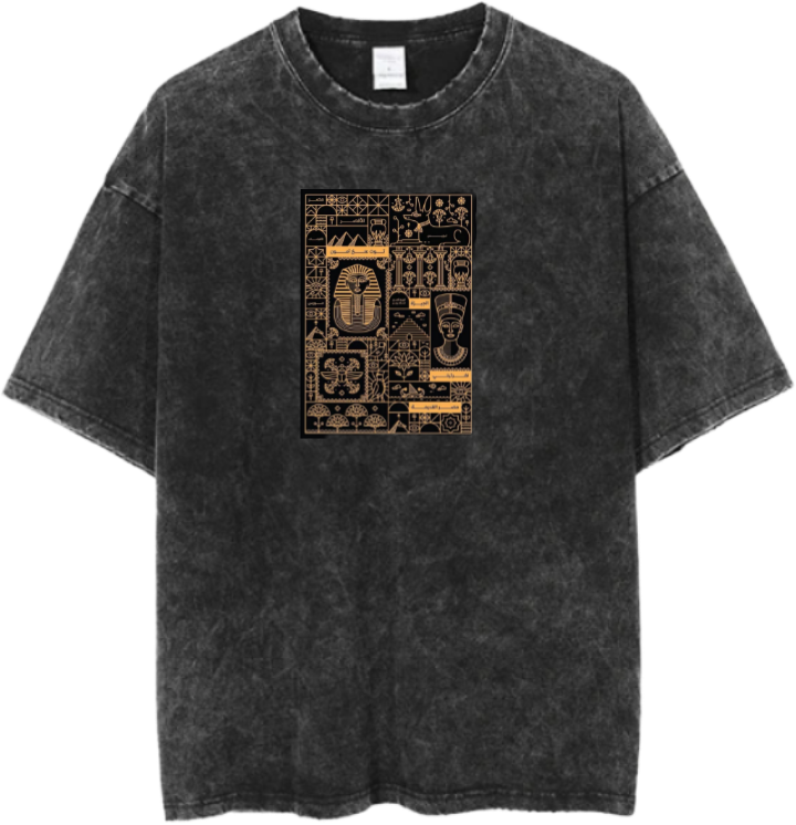 Egypt t- shirt Over Size Washed 3