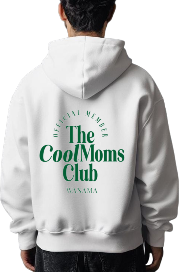 Mom dad parents Oversize Hoodie White Back 3