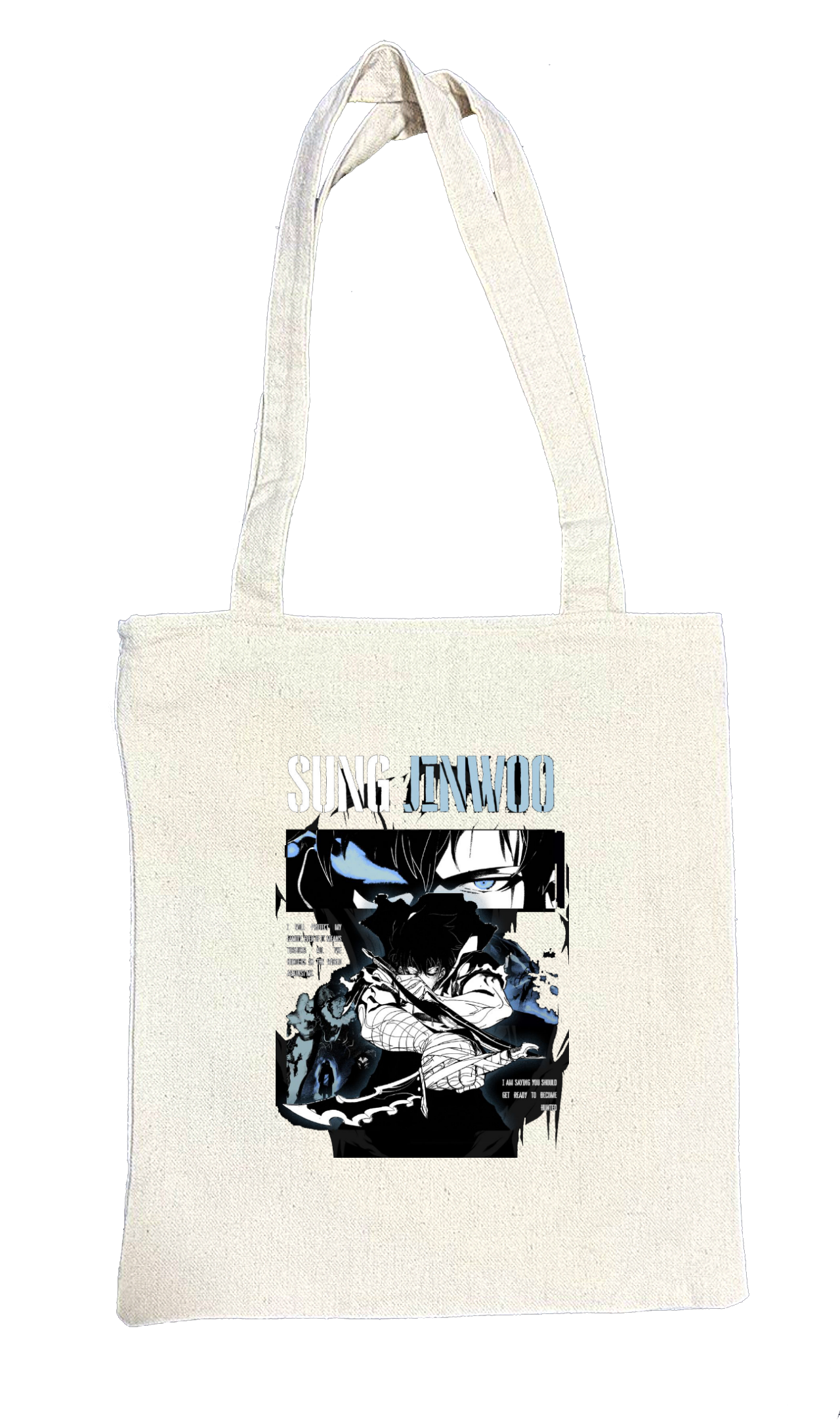 Solo Leveling tote bag beige 3