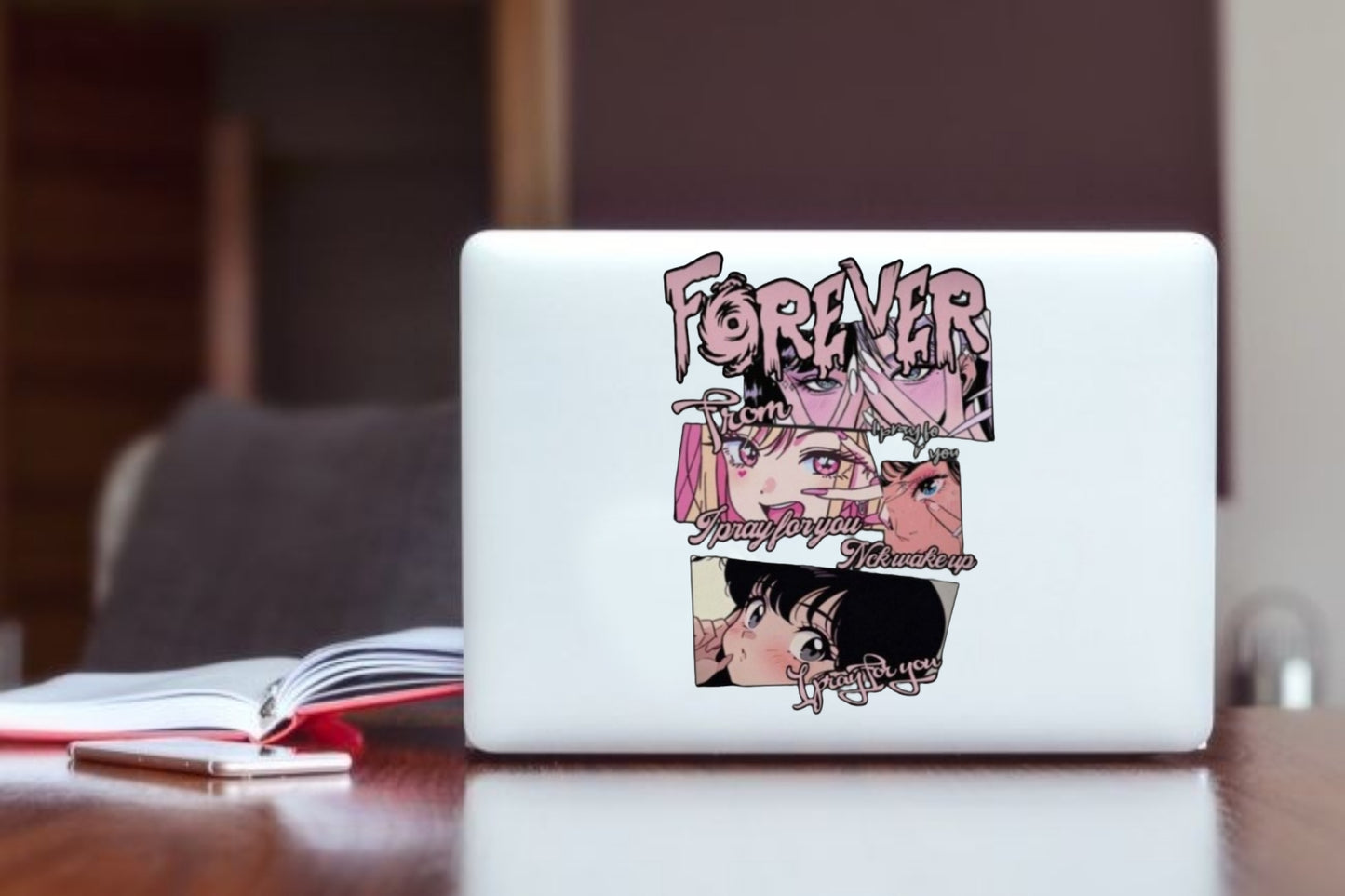 RANDOM ANIME GIRL Laptop Sticker 3