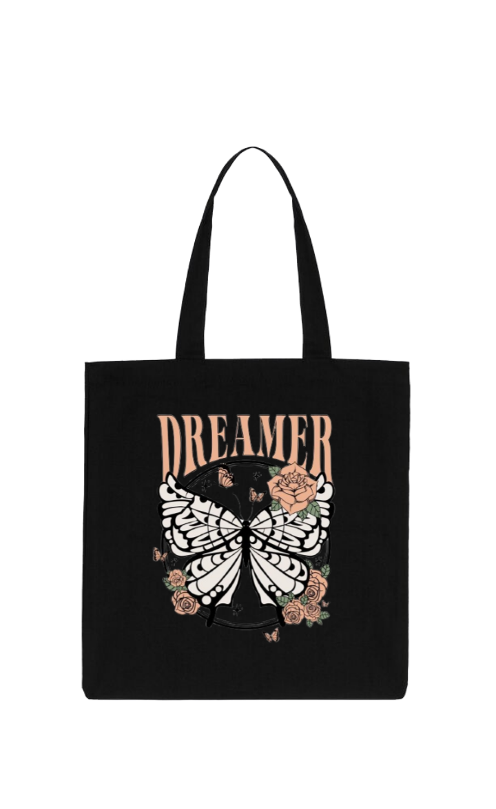 butterflies tote bag Black 3