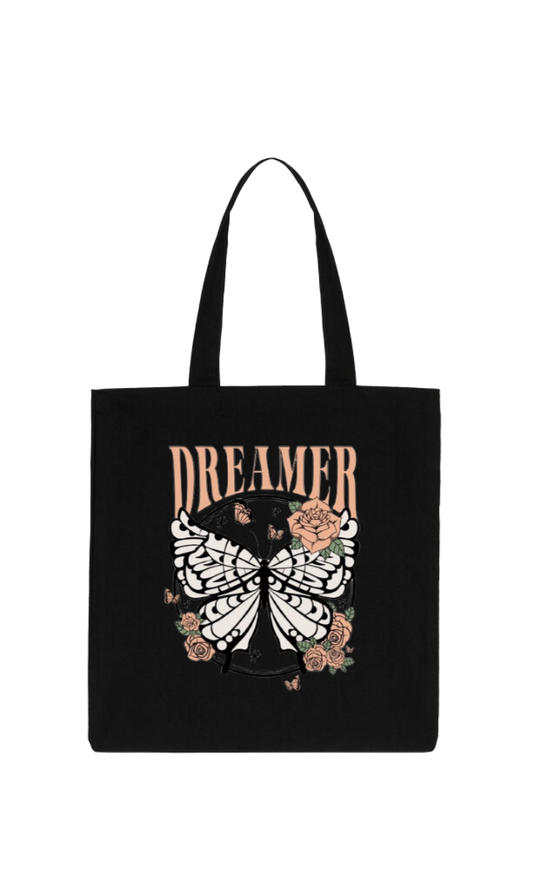 butterflies tote bag Black 3