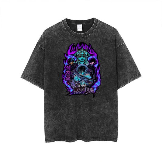 Solo Leveling t- shirt One Size Washed 3