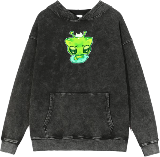 aliens Oversize Hoodie Washed gray  3