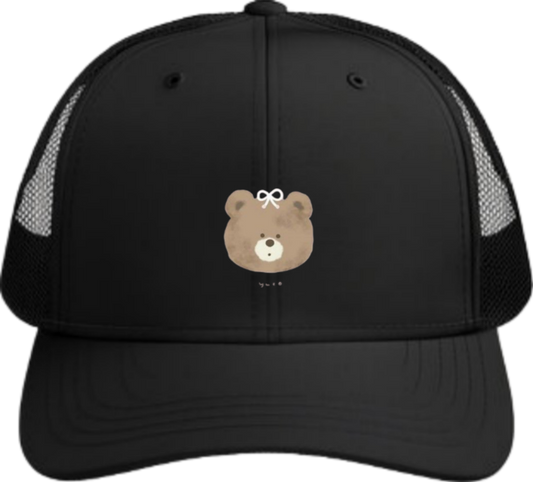 bear Baseball cap Black  3