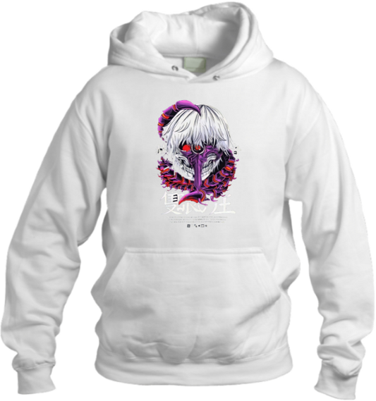 okyo Ghoul One Size hoodie White 3