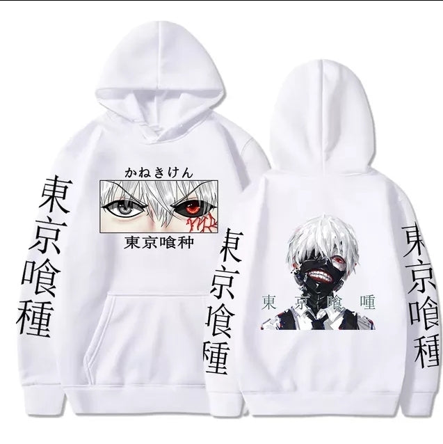 Tokyo ghoul White hoodie 3  R