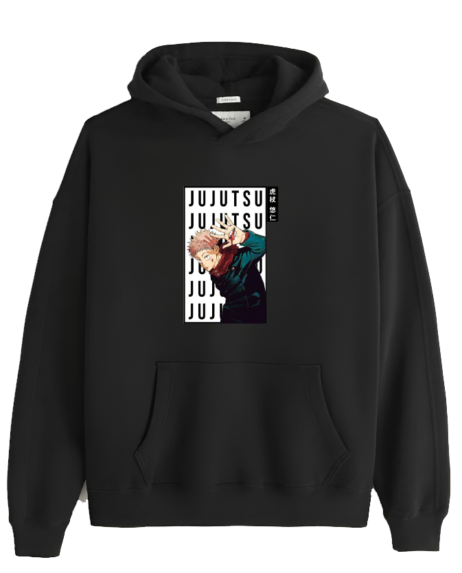 jujutsu kaisen GOJO Oversize  Hoodie Black 3